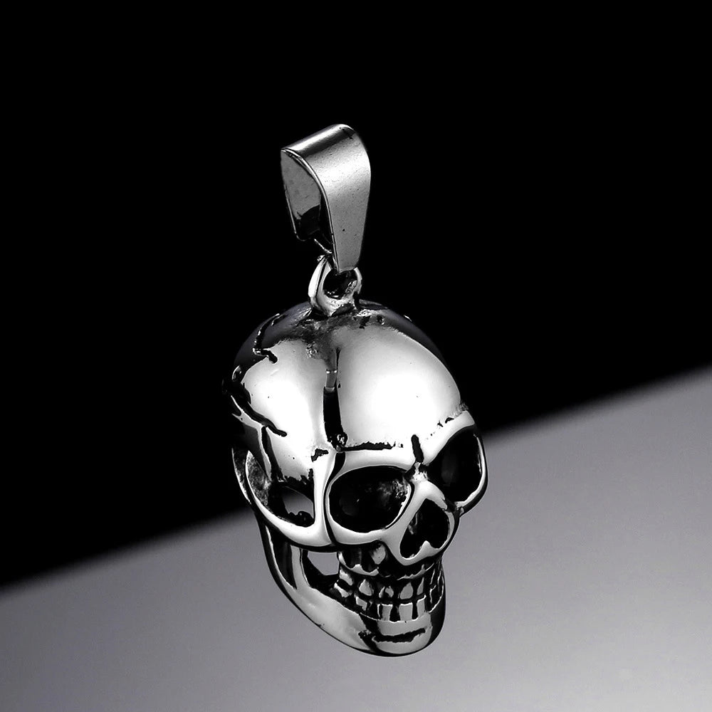 Skull Pendant Necklace — Stainless Steel