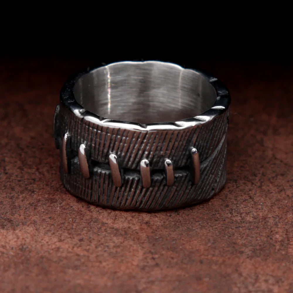Suture Biker Ring — Stainless Steel