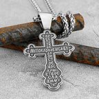 316L Stainless Steel Odin Vintage Men's Viking Necklace Nordic Religious Belief Jesus Valknut Cross Pendant Jewelry Unisex
