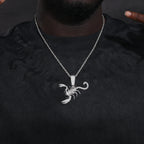 Scorpion Pendant Necklace — 20in Rope Chain Length