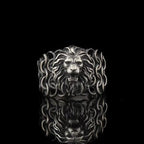 European and American Vintage Lion Ring Men's Personality Dominant INS Style Advanced Hip Hop Ring