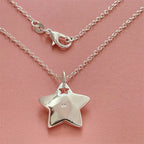 Silver-Tone Star Pendant Necklace
