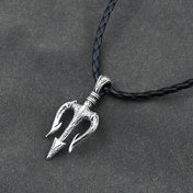 Neptune Trident Statement Necklace — Zinc Alloy