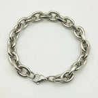 Raw Cuban Chain Bracelet — Silver