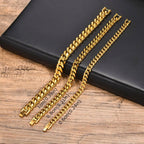 Cuban Miami Curb Chain Bracelet — Two-Tone