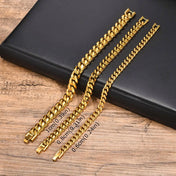 Gold Cuban Chain Bracelet 6-12mm — Gold
