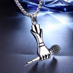 Gothic Cross Steel Pendant European American Retro