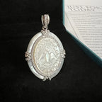 Virgin Mary Silver Pendant Necklace