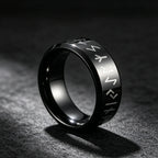 Nordic Viking Rune Odin Ring — Stainless Steel