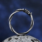 Fashion 2024 New 316L Stainless Steel Enagagement Retro Twisted Rope Ring For Man Women Personality Jewelry Teenagers Gift