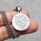 Virgin Mary Pendant Necklace — Stainless Steel