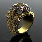 Priestess Retro Priest Ring, Men's Silvery Plated Ring, Artistic Ring Punk Style, Goth Jewelry for Men, Gifts for