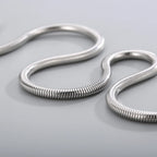 Snake Chain Pendant Necklace 6mm — Stainless Steel