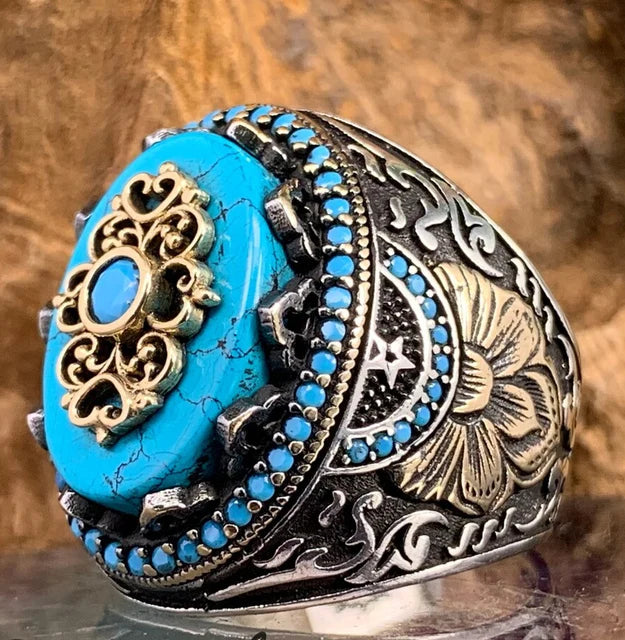 Vintage Iced Out Silver Ring