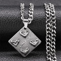 Heart Geometric Silver Pendant Love Pills Party