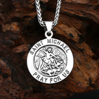 Saint Michael Faith Pendant Necklace — Stainless Steel