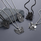Skull Pendant Necklace — Stainless Steel Gothic