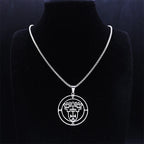 Demon Silver Pendant Vine Seal Satan Women/men