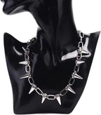 Hip Hop Alloy Rivet Men Necklace Punk Metal Choker Neogoth Fashion Jewelry Trendy Accessories