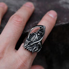 NEW Men's 316L stainless-steel rings Dropshipping Retro Death sickle skeleton gothic punk movie Jewelry Gifts free shipping