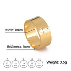 Gothic Wedding Cross Ring — Stainless Steel