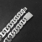 Iced Out Cuban Chain Necklace Stainless Steel 16MM