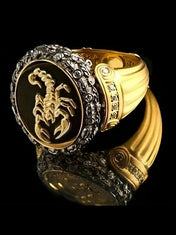 Men's Gothic Punk Scorpion Ring, Unique Rings, All Seasons Wear Fashionable Wedding Engagement Party Jewelry Gift, 1pcs