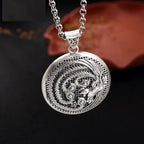 Silver-Tone Phoenix Pendant Necklace — Hollow Out