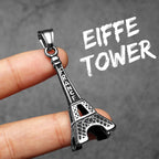 Eiffel Tower Pendant Necklace — Stainless Steel