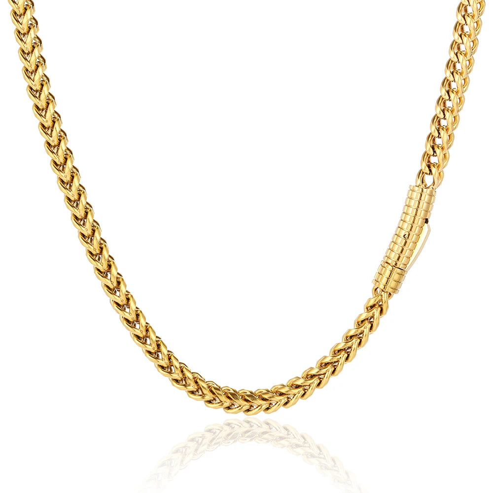 Stainless Steel Franco Chain Necklace 6MM Classic
