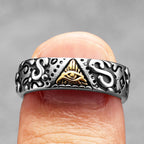 Masonic Eye Ring — Stainless Steel