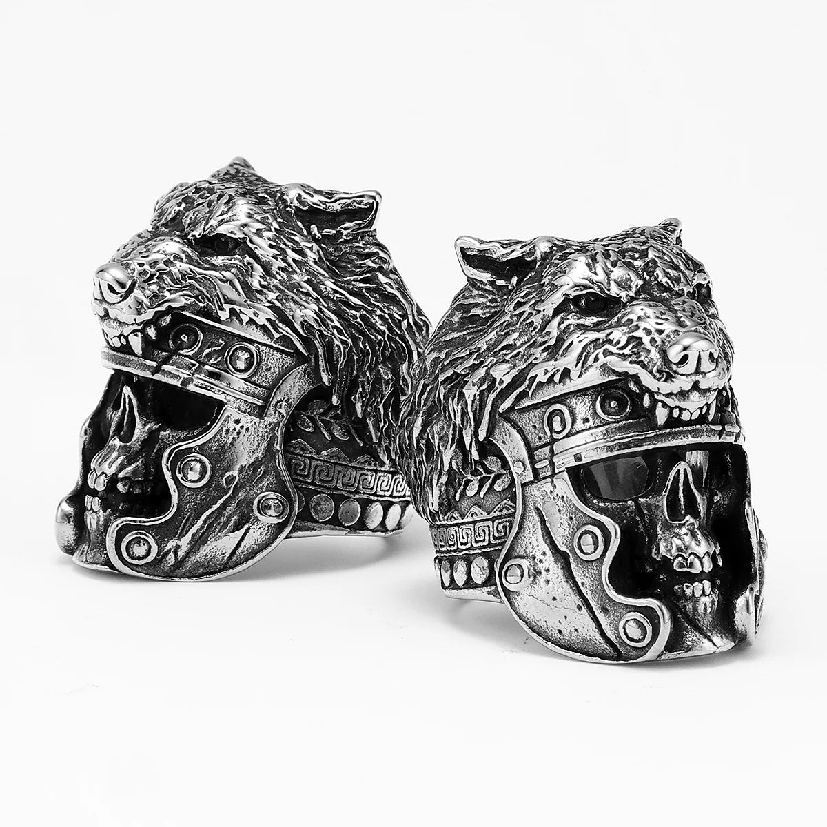 Wolf Skull Ring — Stainless Steel
