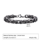 Antique Link Chain Bracelet — Stainless Steel