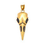 Viking Vintage Raven Skull Necklace Stainless Steel Odin Crow Pendant For Men Women Nordic Amulet Jewelry Gifts