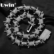 Barbed Wire Iced Out Stainless Steel Chain