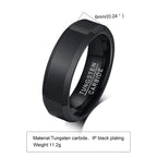 Gold Tungsten Carbide Ring 6mm