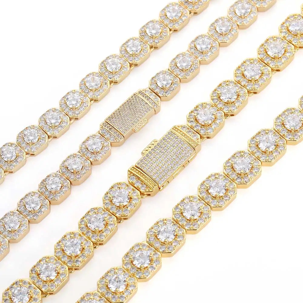 Tennis Chain Necklace Stainless Steel 7/10/12MM