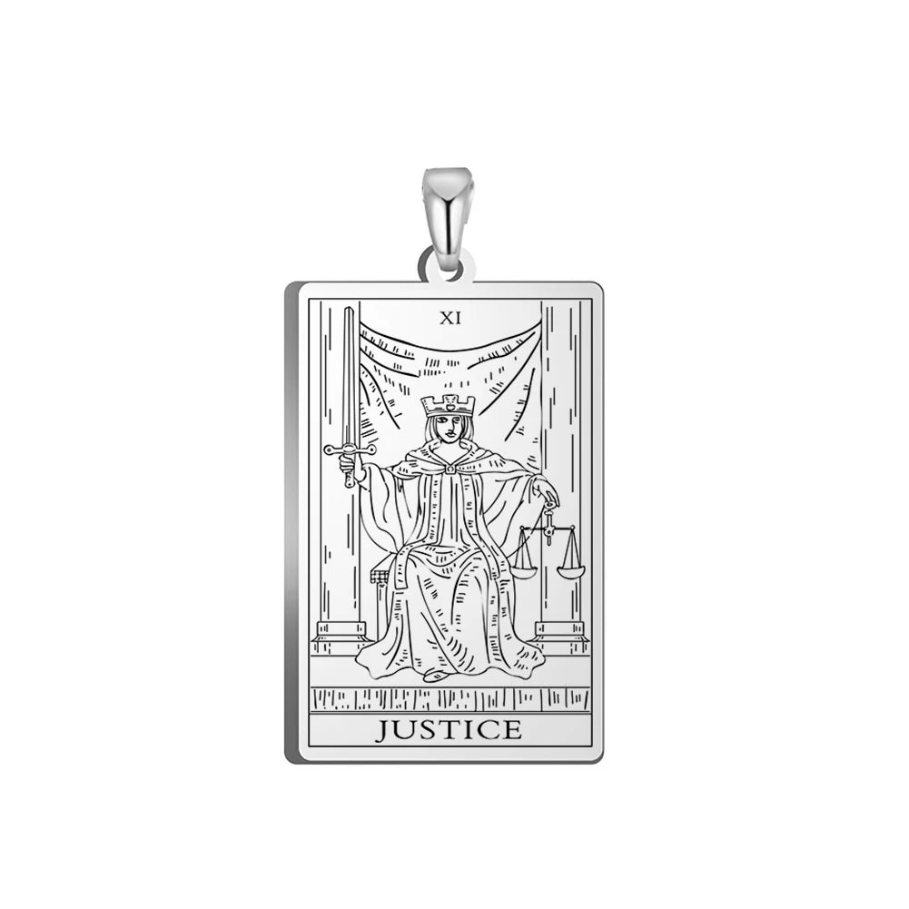 Tarot Major Arcana Amulet Necklace — Stainless Steel