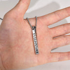 Viking Rune 3D Mobius Bar Pendant — Stainless Steel