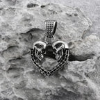 Retro Gothic Golden Cross Skull Pendant Necklace for Men Fashion Party Rock Motorcycle Riding Punk Jewelry Gift