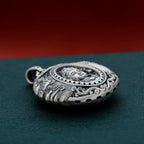 Buddhist Silver Pendant Necklace
