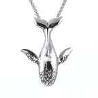Whale Steel Pendant 316L Men Women Simple Necklace