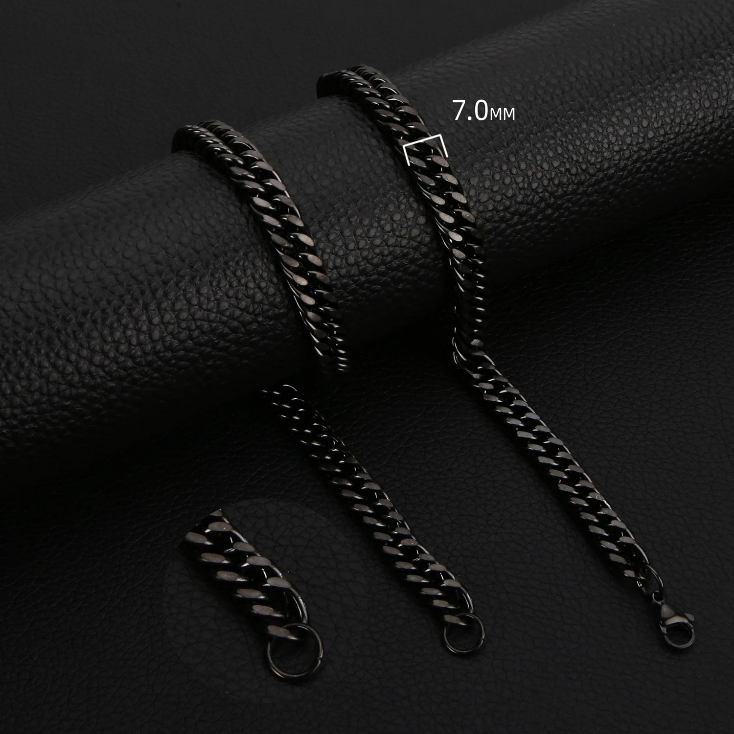 HIYEE Classic Cuban Chain Necklace Temperament Retro Trend Party Wear Amulet Stainless Steel Non-Fading Accessories