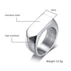 Curb Link Chain Ring — Stainless Steel