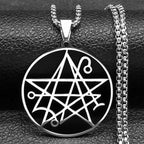 Necronomicon Satan Pendant Necklace — Stainless Steel