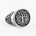 Celtic Knot Tree Ring — Stainless Steel