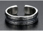New Arrival 925 Silver Ring Open Size Retro Men Jewelry Personality Multi Lines Design Male Index Finger Accessories