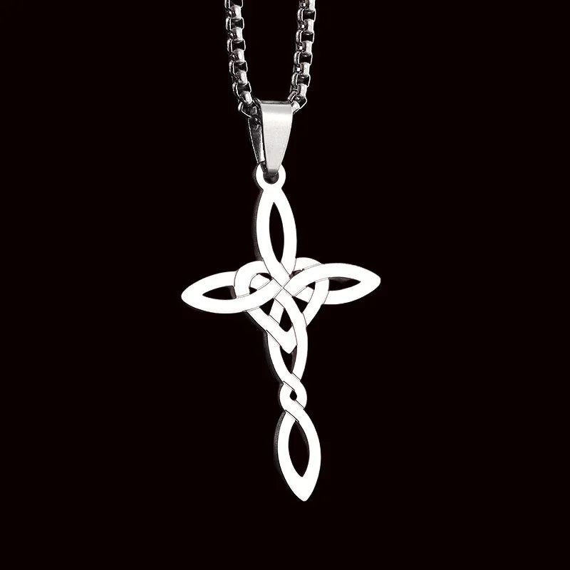 Sun Moon Star Trinity Pendant Necklace