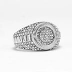 Square Gemstone Minimal Ring — Stainless Steel