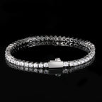 Tennis Chain Necklace Stainless Steel 3/4/5MM CZ